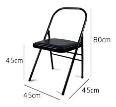 اندازه استاندارد صندلی‌های فلزی یوگا