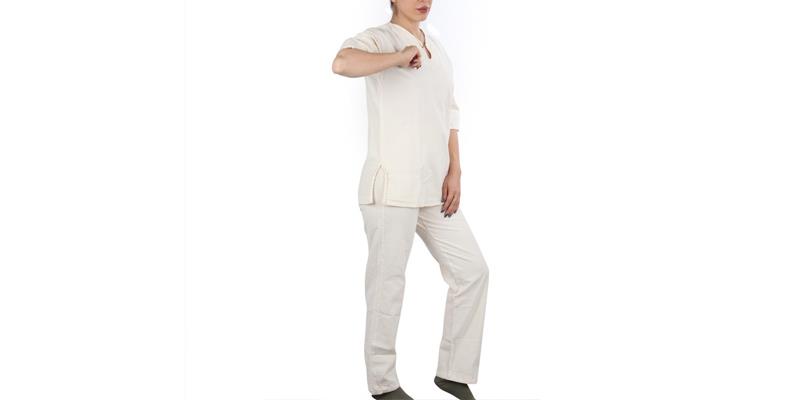 لباس انجام آسانای یوگا سایز 3 - سفید